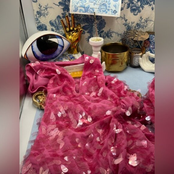 🆕 MISHA COLLECTION 🧿 NWOT The Sapphire Sequins Mini Dress, Fuschia Sz S - US 4 - Picture 14 of 16